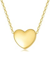 little love heart gold baby necklace  